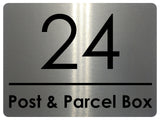 2435 Custom Personalised Post Parcel Box Number Metal Aluminium Sign Plaque