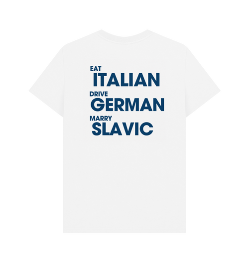 White Printed T-shirt Back