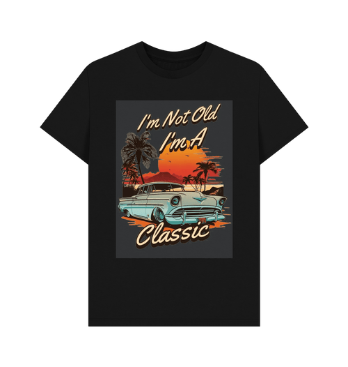 Black Printed T-shirt Front