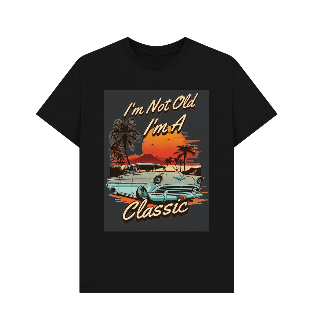 Black Printed T-shirt Front