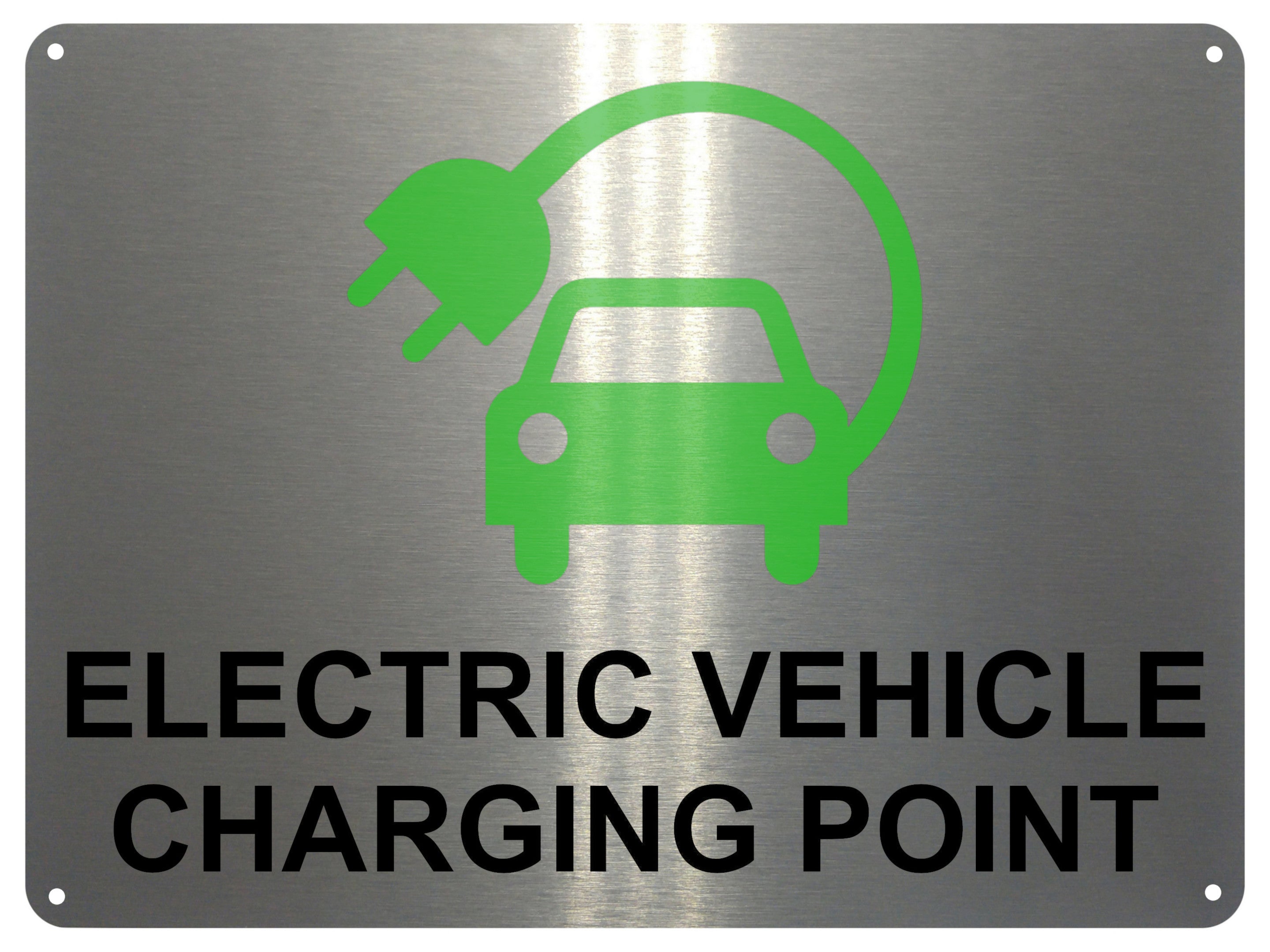 UV158 ELECTRIC VEHICLE CHARGING POINT Metal Aluminium Plaque Sign A4 Size