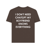 Chocolate Printed T-shirt Back
