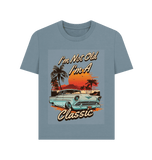 Stone Blue Printed T-shirt Front
