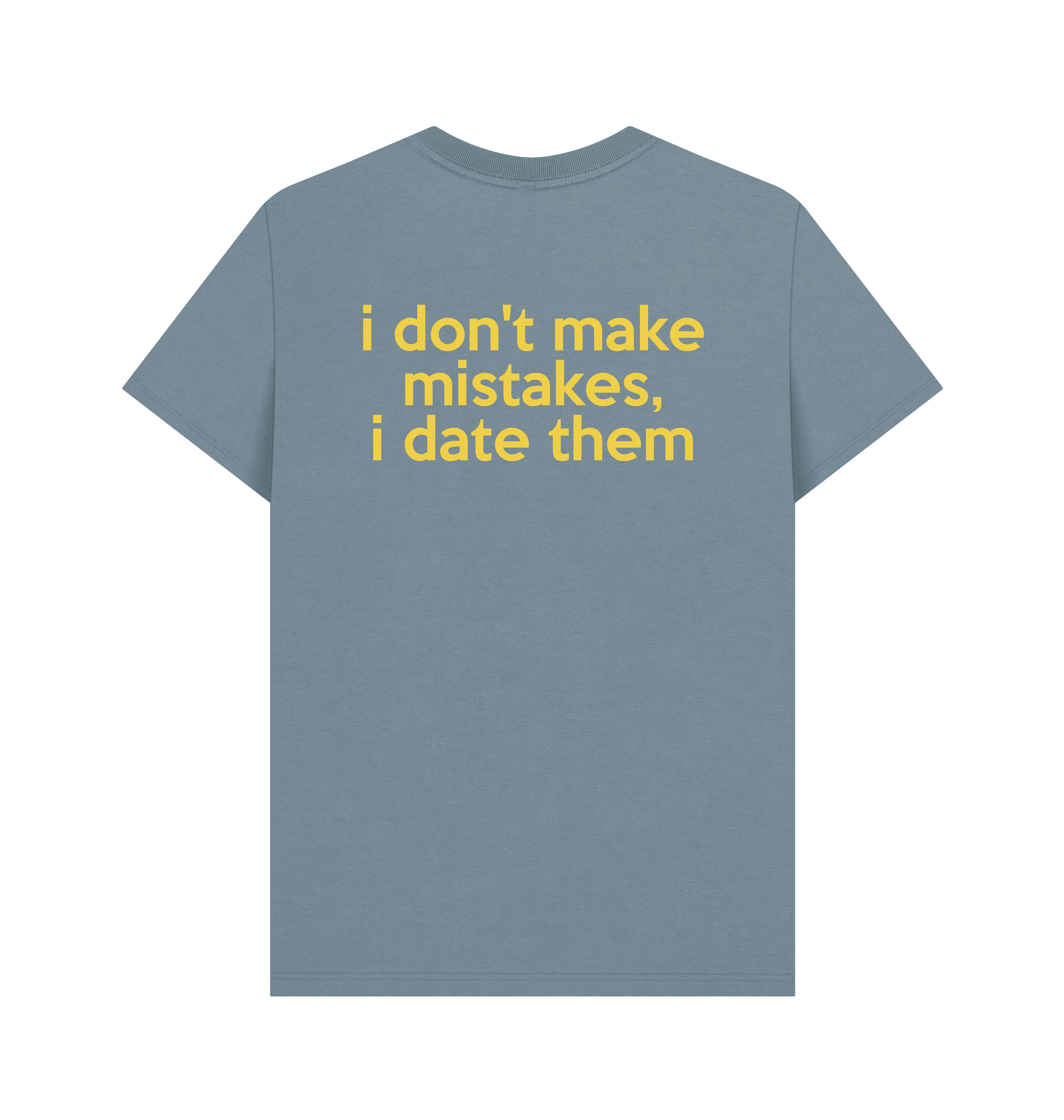 Stone Blue Printed T-shirt Back