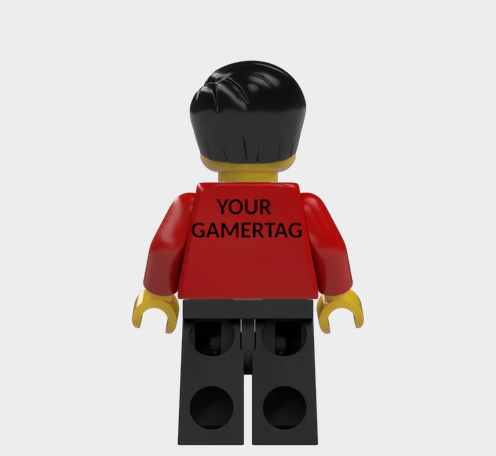 L002 Custom Personalised Lego Minifigures Your Gamertag xbox, Playstation, Nintendo
