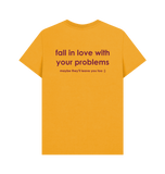 Mustard Printed T-shirt Back