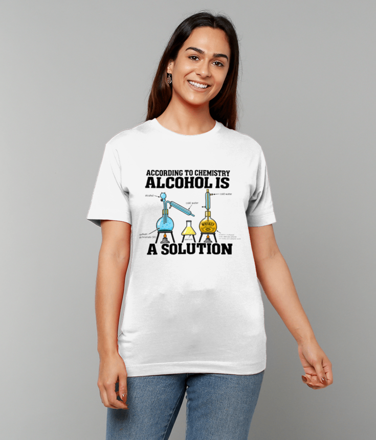 459 Alcohol Is A Solution T-Shirt Funny Tee