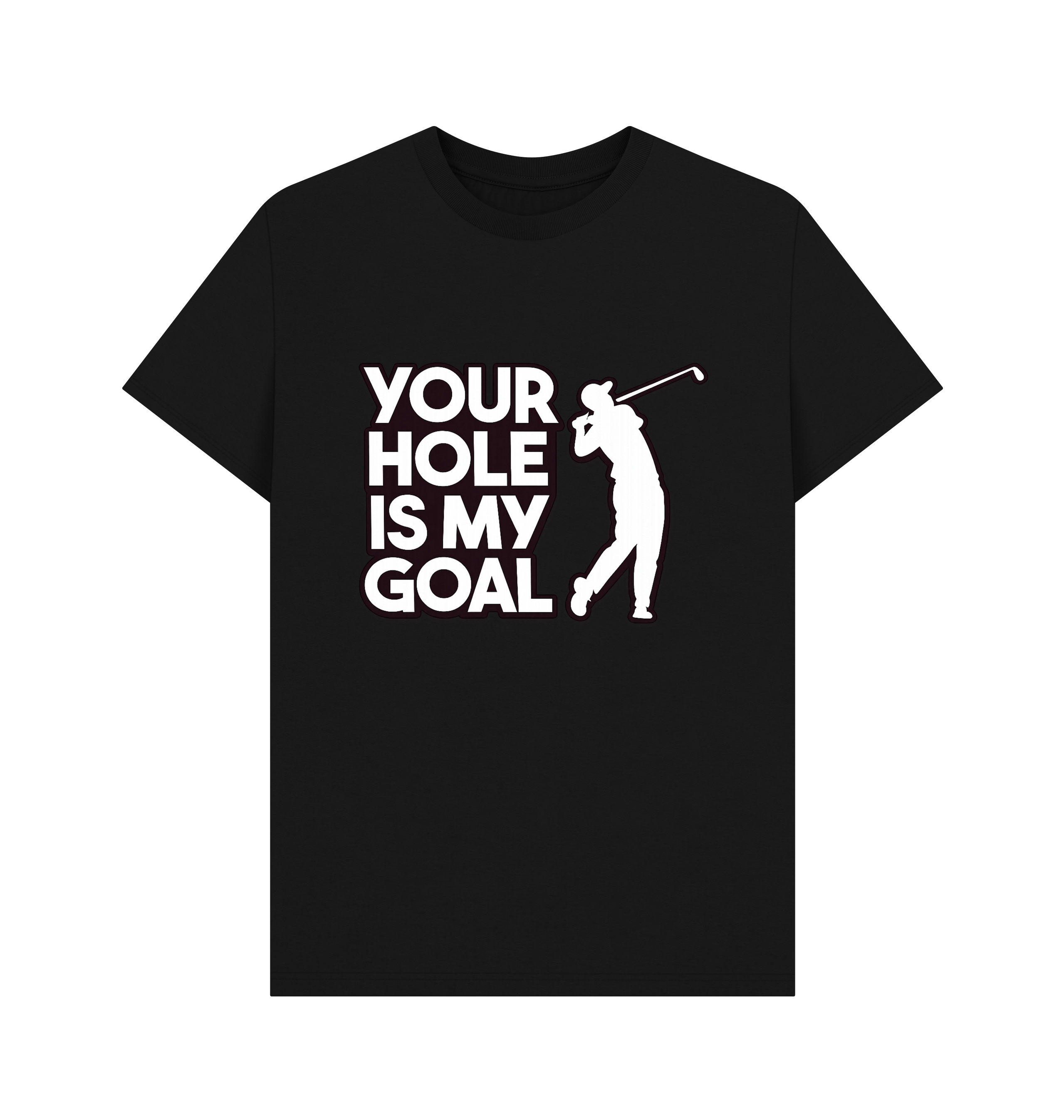 Black Printed T-shirt Front