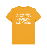 Mustard Printed T-shirt Back