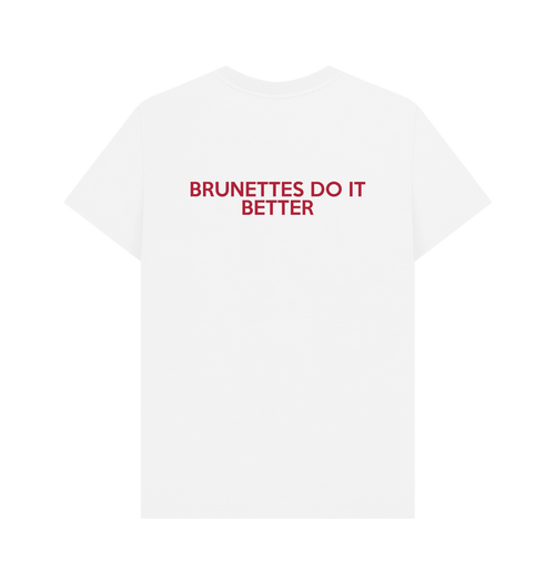 White Printed T-shirt Back