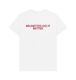 White Printed T-shirt Back