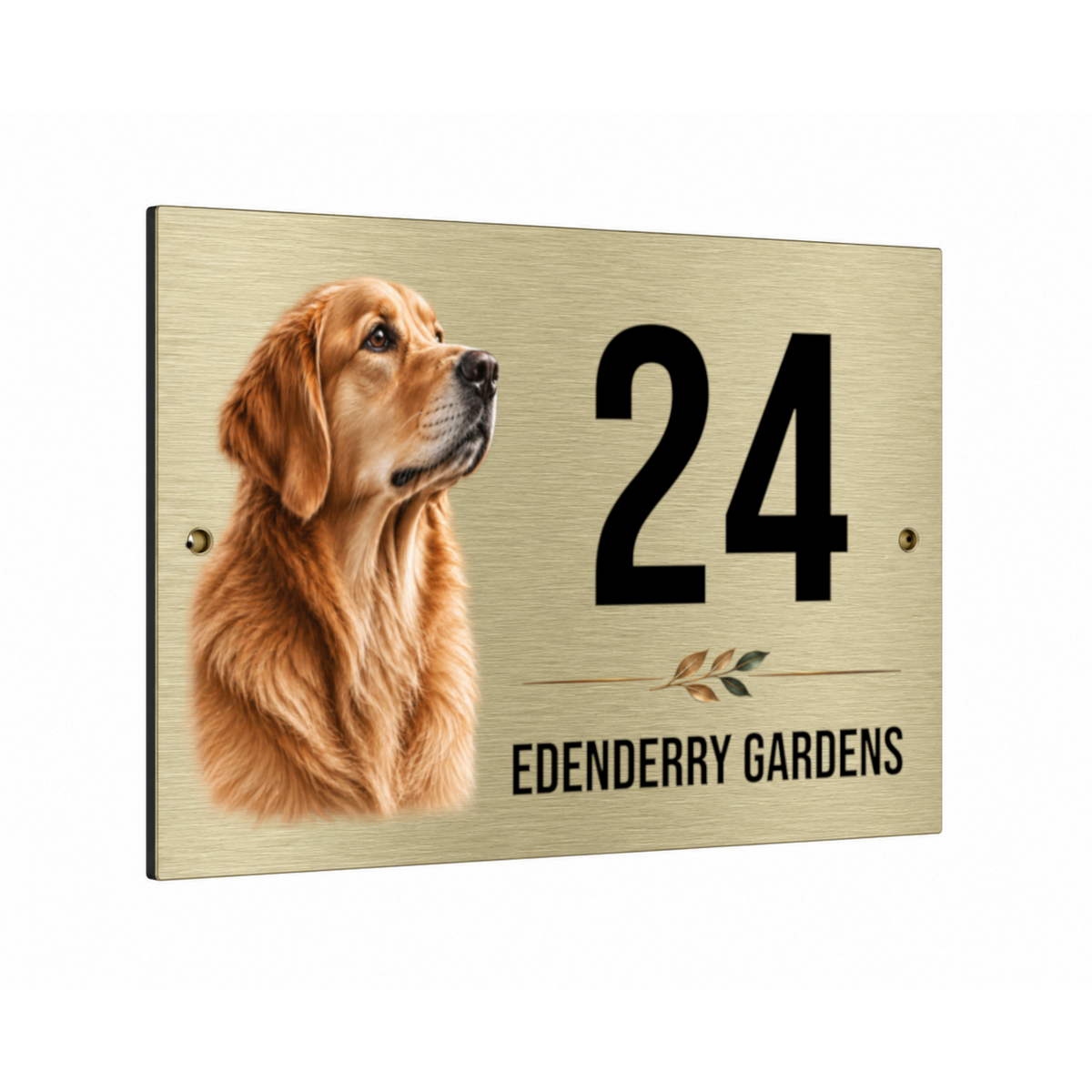 B252 Custom Personalised Address Metal Aluminium Plaque Sign Door House Gate