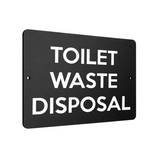 B055 TOILET WASTE DISPOSAL Door Aluminium Metal Plaque Sign