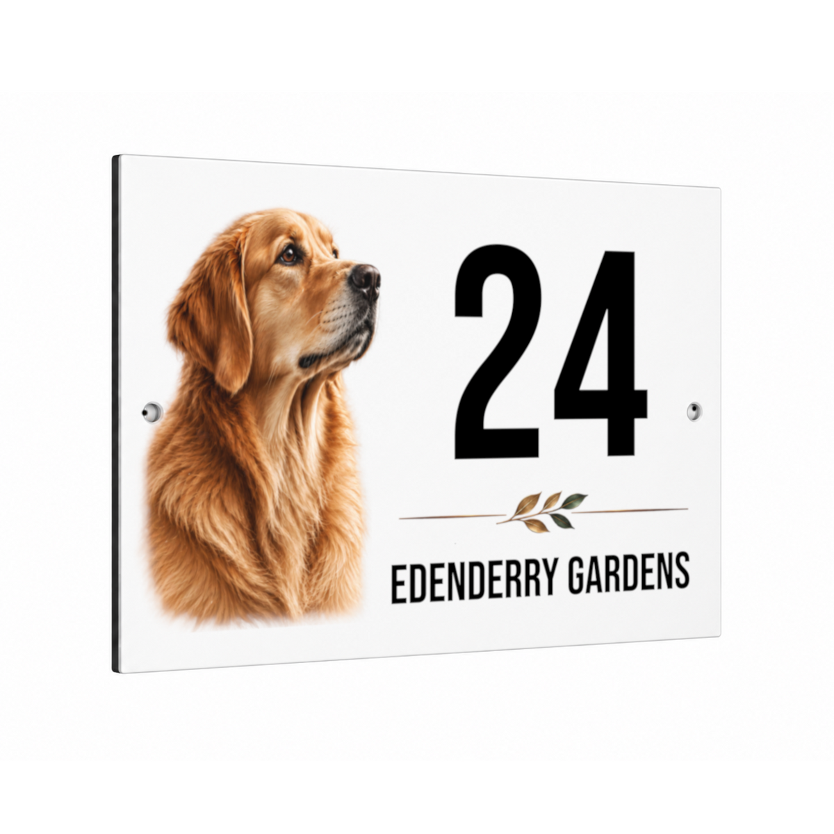 B252 Custom Personalised Address Metal Aluminium Plaque Sign Door House Gate
