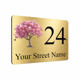 B077 Custom Personalised Address Aluminium Composite Plaque Sign Door Gate House