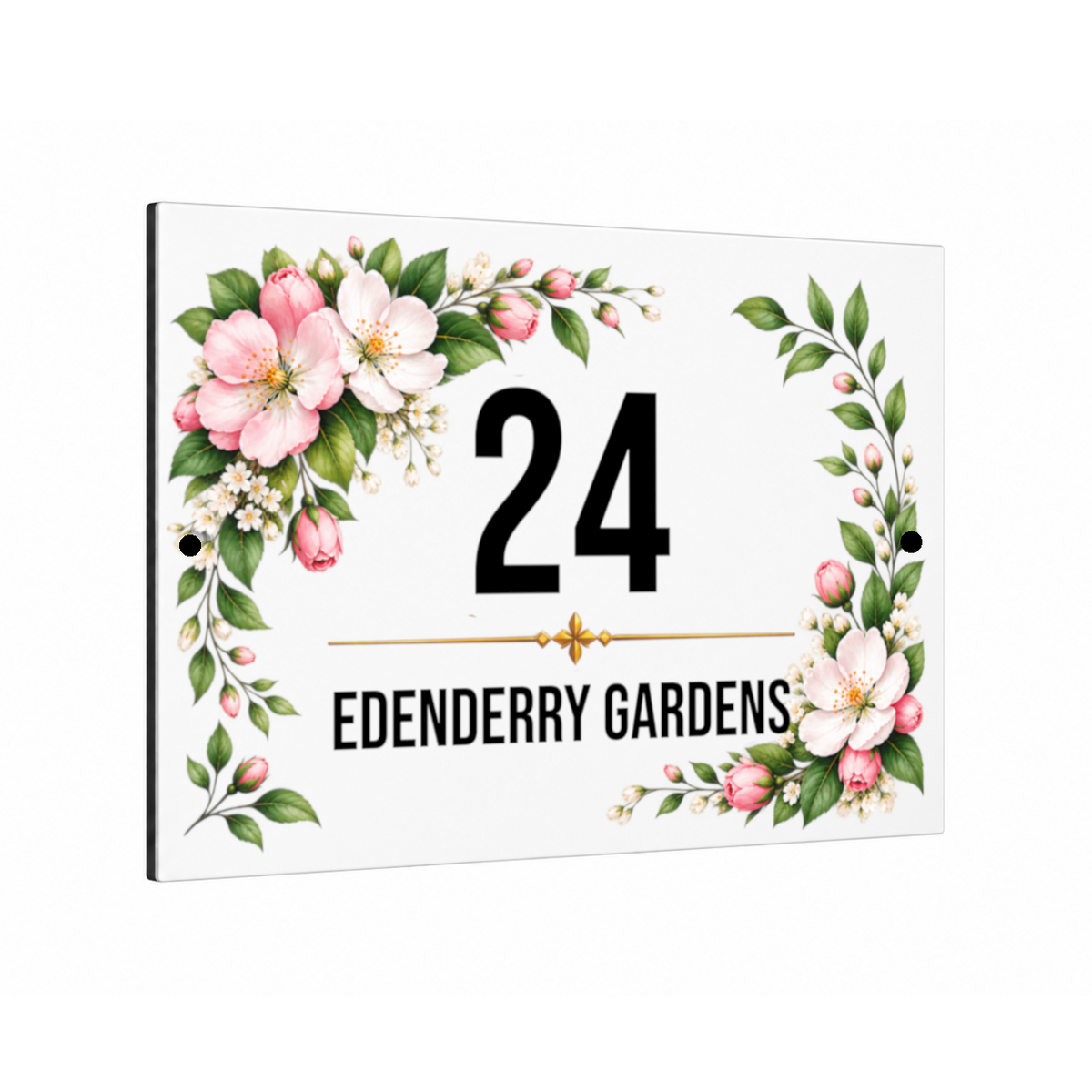 B257 Custom Personalised Address Metal Aluminium Plaque Sign Door House Gate