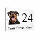 B069 Custom Personalised Address Printed Aluminium Metal Plaque Sign Door House