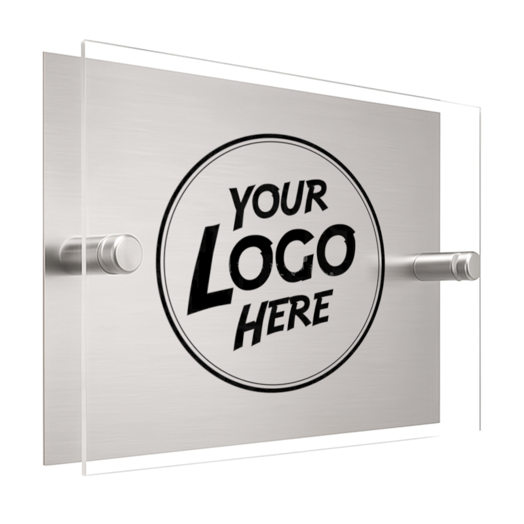 M101 Custom Personalised Modern Logo Design Door Acrylic Aluminium Sign Plaque