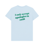 Sky Blue Printed T-shirt Back