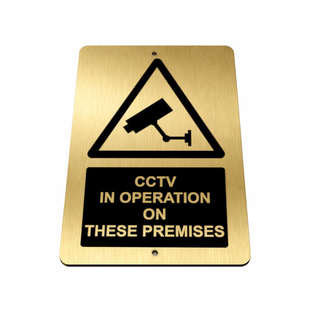B039 CCTV IN OPERATION ON THESE PREMISES Safety Aluminium Composite Plaque Sign