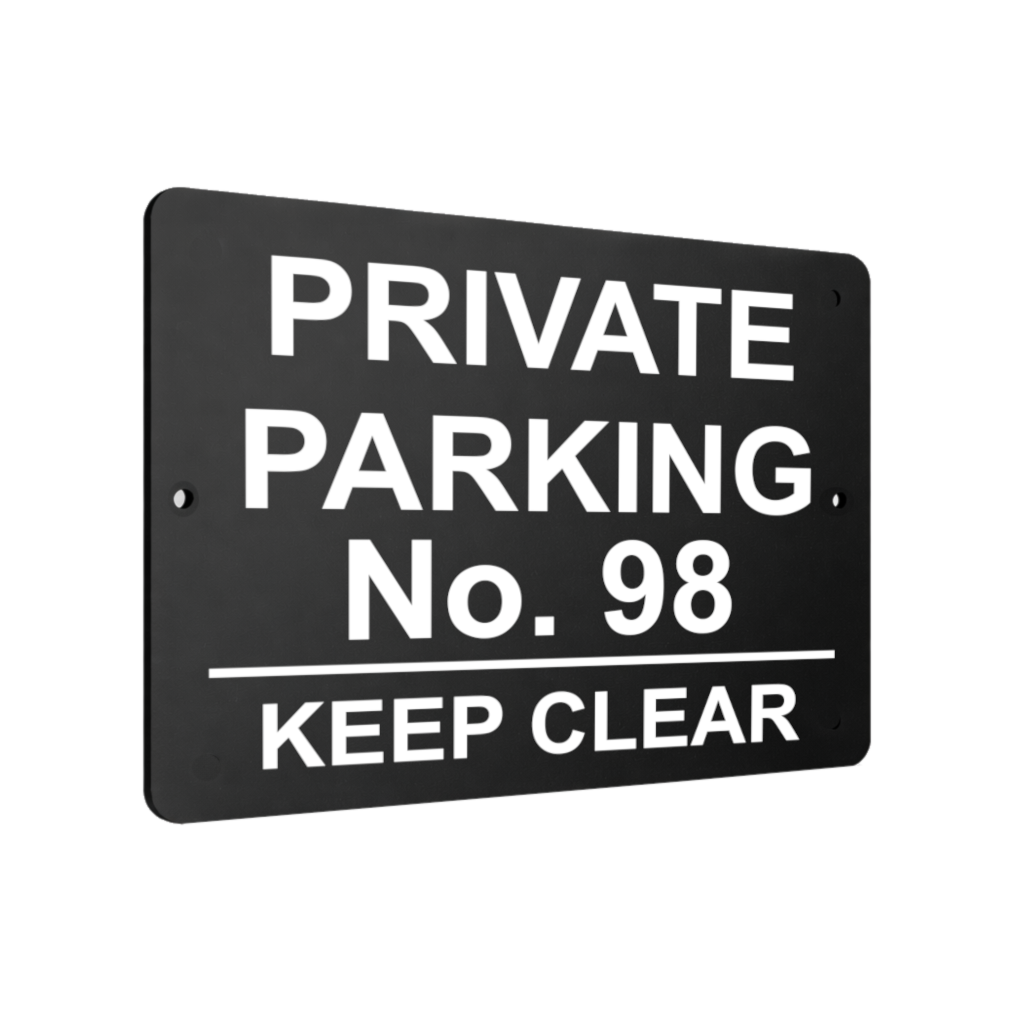 B070 Custom Personalised PRIVATE PARKING Metal Aluminium Plaque Sign Gate House