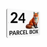 B163 Custom Personalised PARCEL BOX Aluminium Composite Plaque Sign House Door