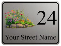 2343 Custom Personalised Address Metal Aluminium Sign Plaque Door Gate House