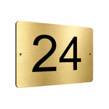 B066 Custom Personalised Number Metal Aluminium Plaque Sign Door House Office