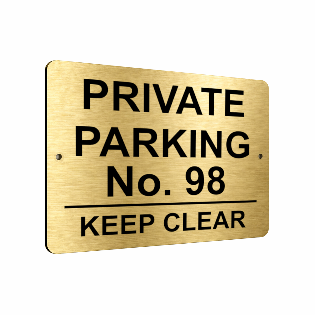 B070 Custom Personalised PRIVATE PARKING Metal Aluminium Plaque Sign Gate House