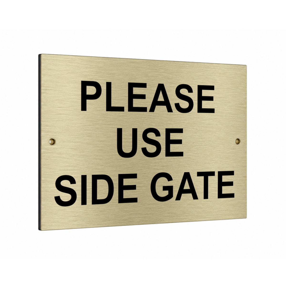 B262 PLEASE USE SIDE GATE Aluminium Metal Plaque Sign House Garden Door