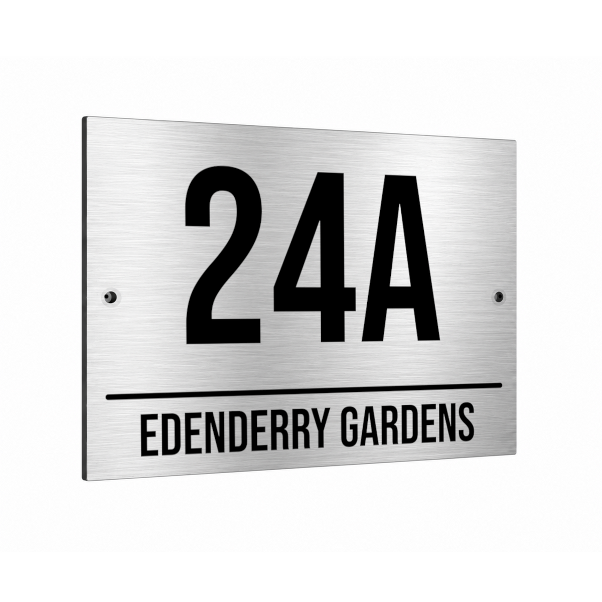 B258 Custom Personalised Address Metal Aluminium Plaque Sign Door House Gate