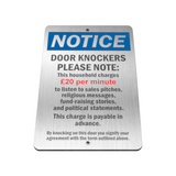 B153 Door Knockers Funny Metal Aluminium Sign Plaque House Office