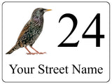 2407 Custom Personalised Bird Address Door Gate Metal Aluminium Sign Plaque