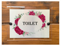 M054 Kitchen, Toilet, Bathroom Bedroom Door Modern Acrylic Aluminium Sign Plaque