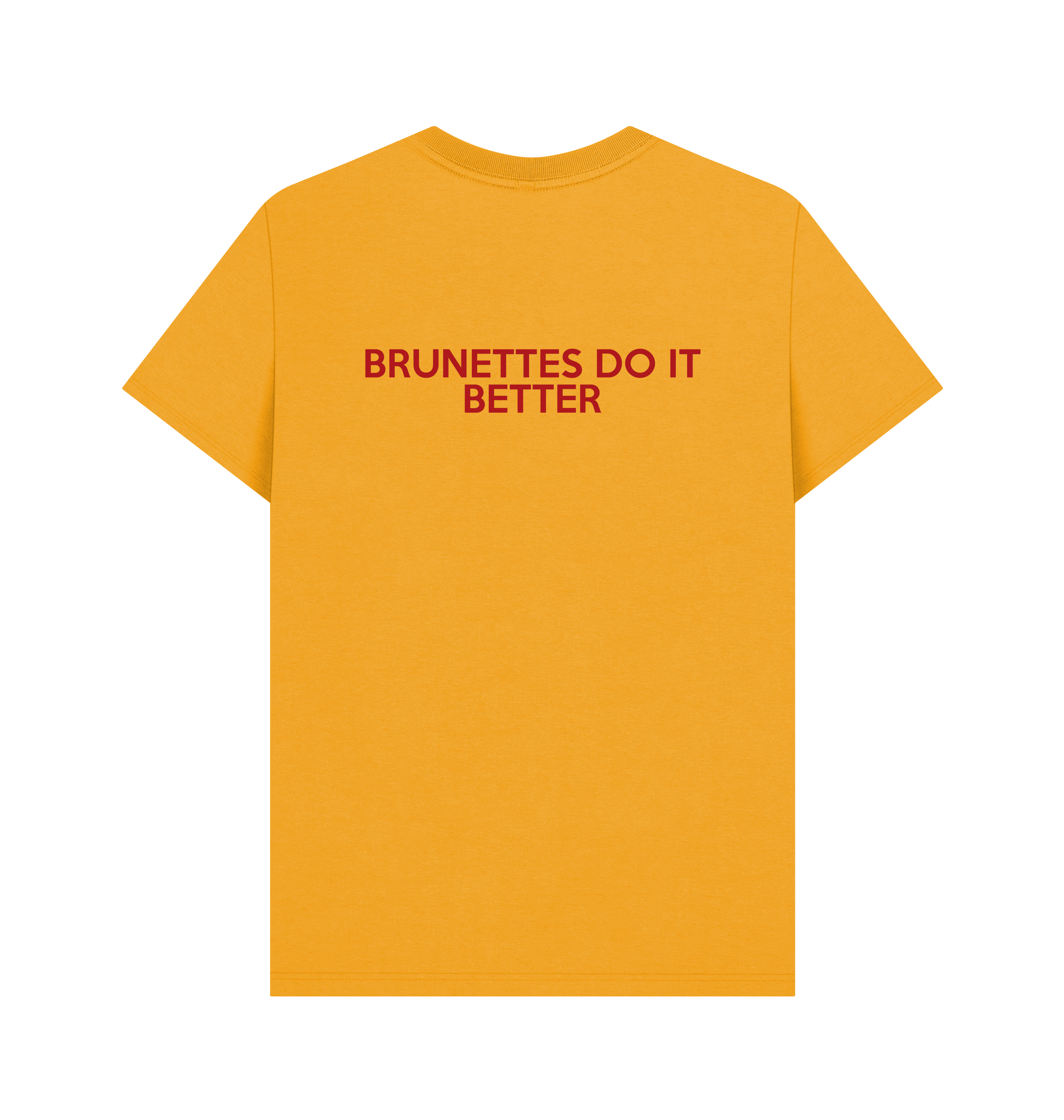 Mustard Printed T-shirt Back