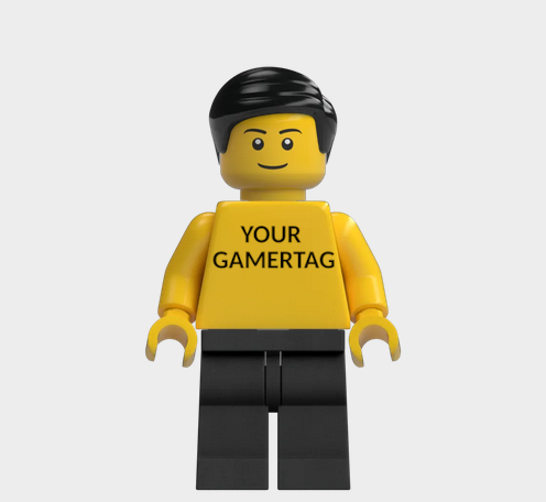 L002 Custom Personalised Lego Minifigures Your Gamertag xbox, Playstation, Nintendo