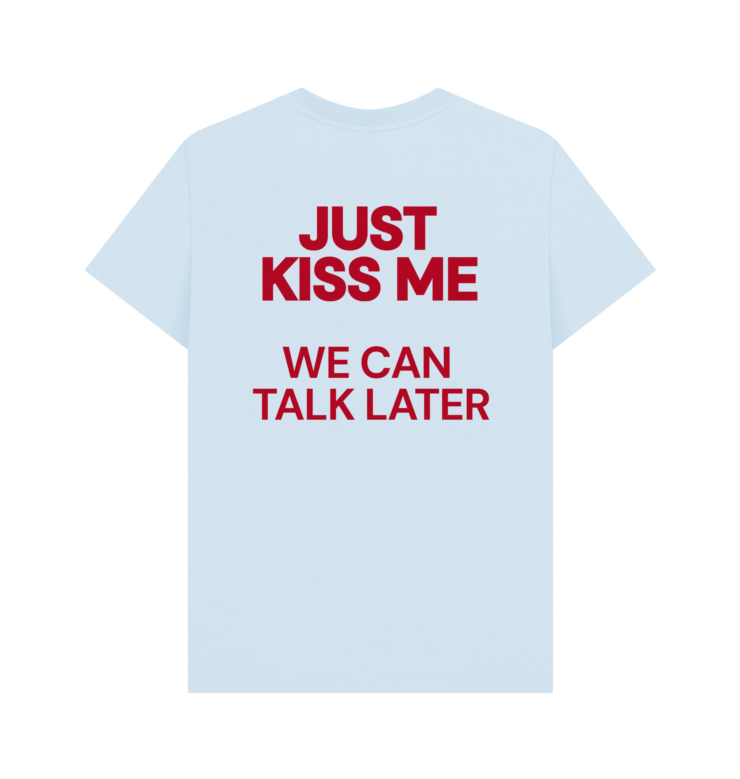 Sky Blue Printed T-shirt Back
