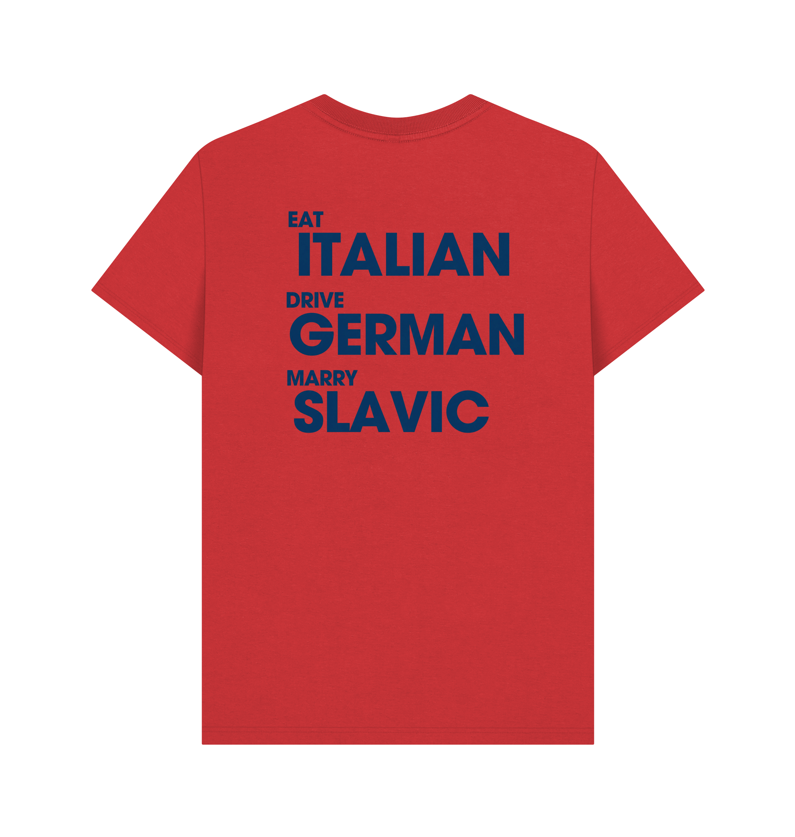 Red Printed T-shirt Back