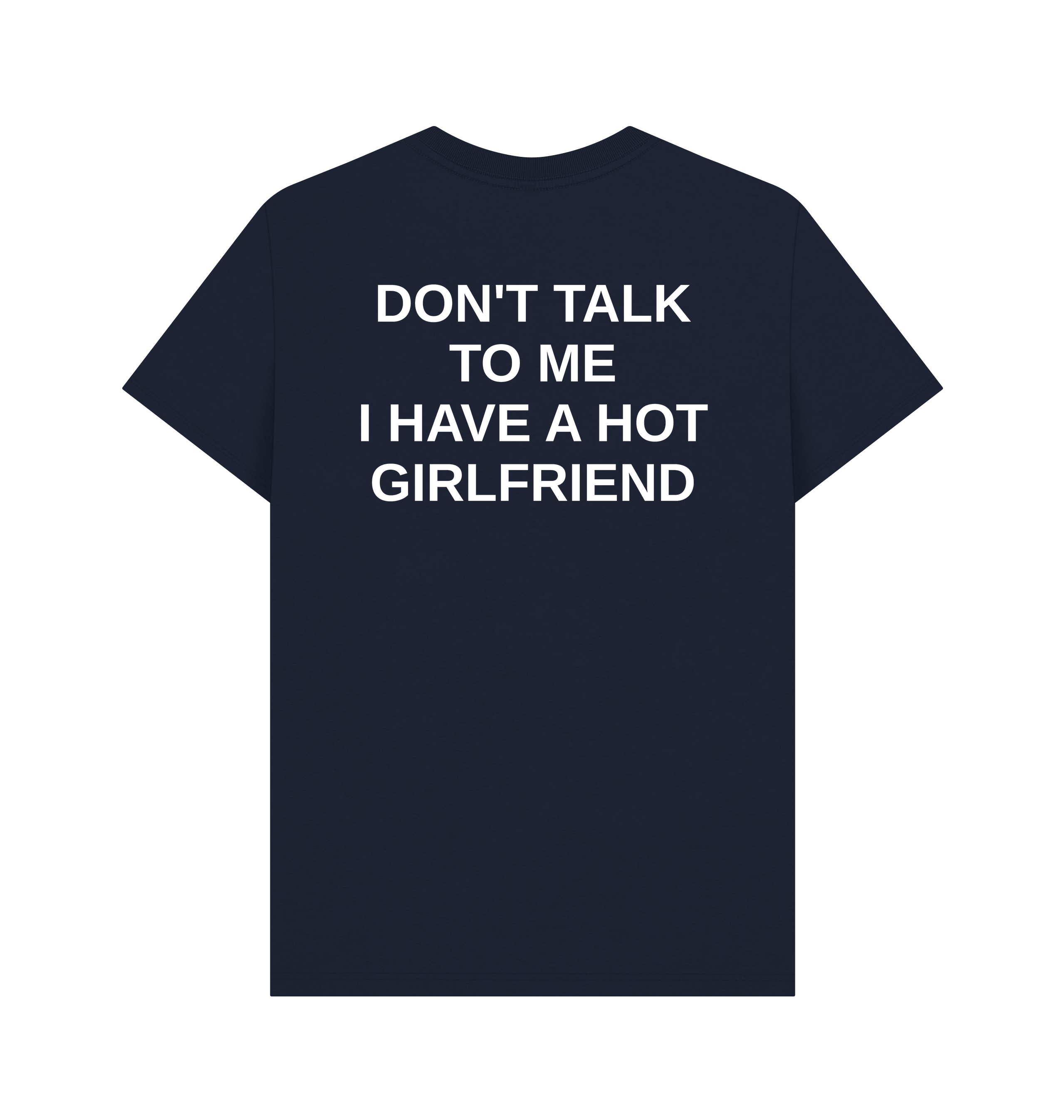 Navy Blue Printed T-shirt Back