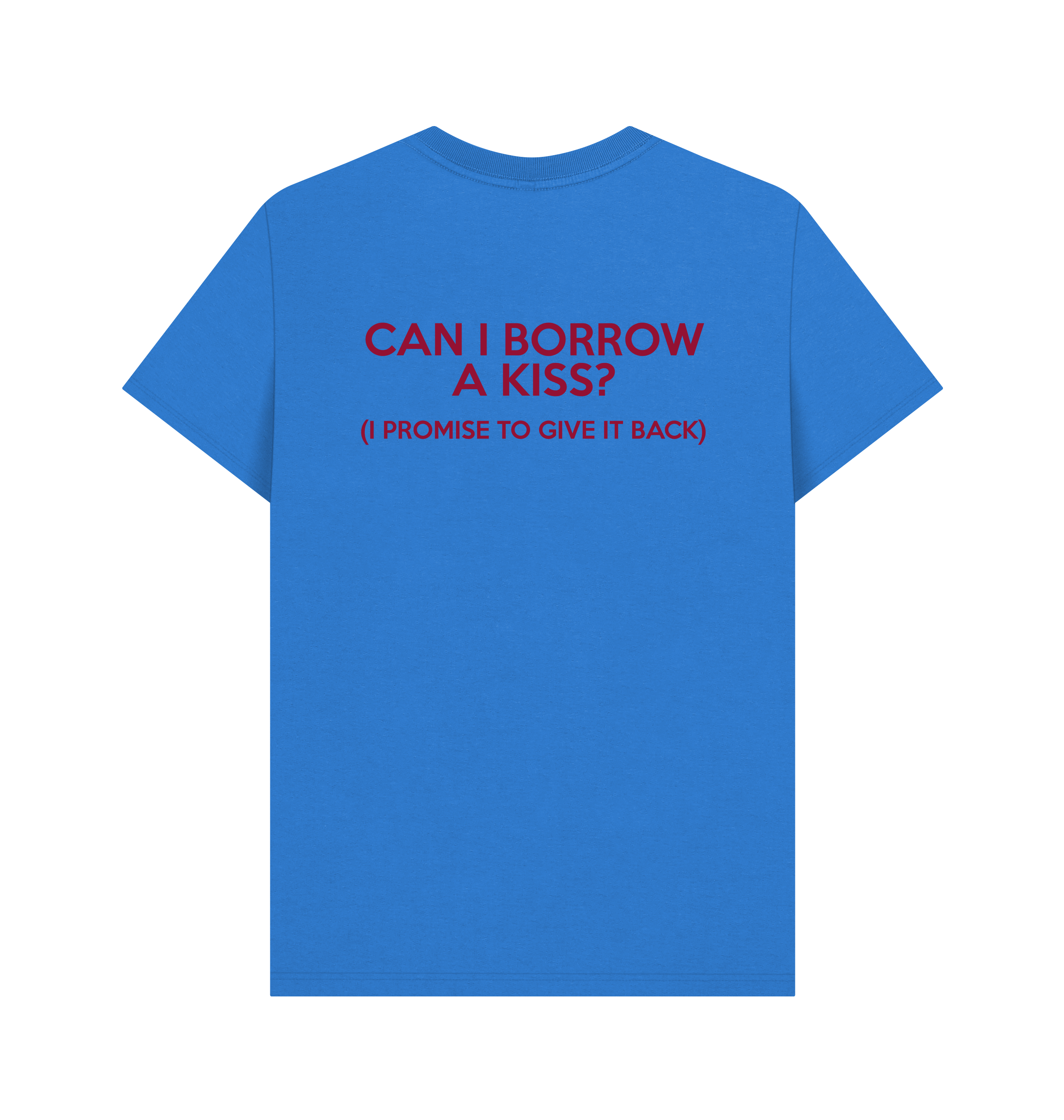 Bright Blue Printed T-shirt Back