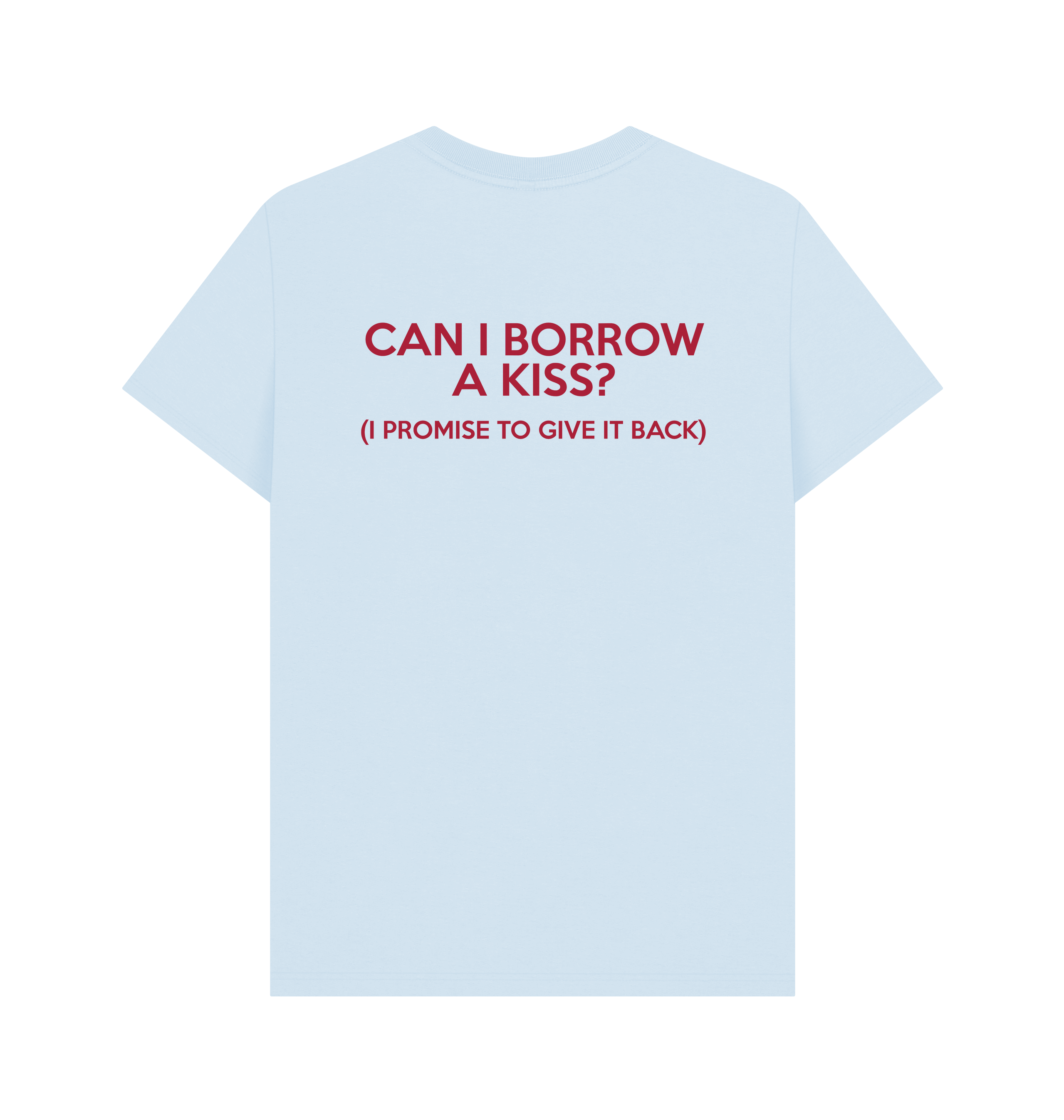 Sky Blue Printed T-shirt Back
