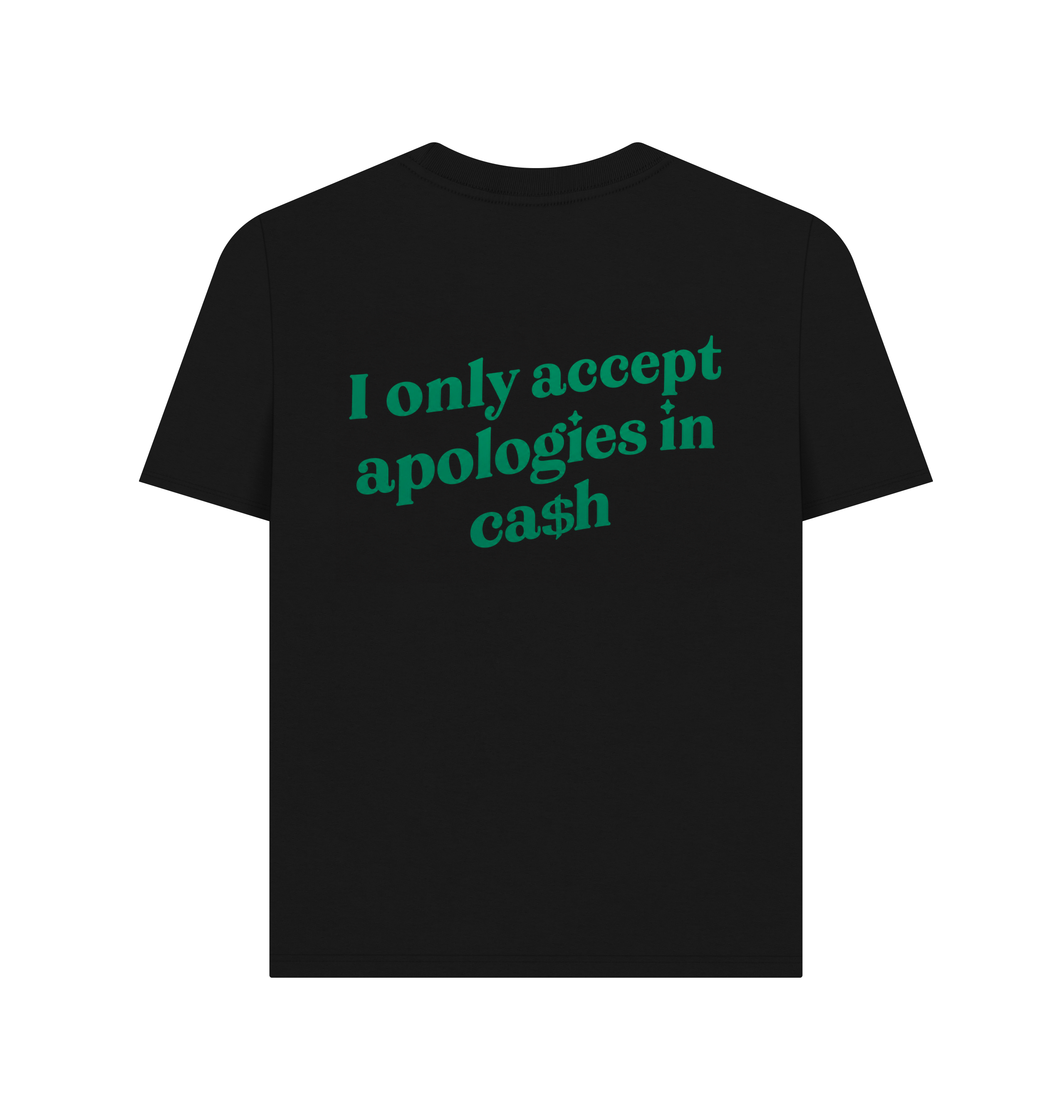 Black Printed T-shirt Back