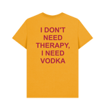 Mustard Printed T-shirt Back