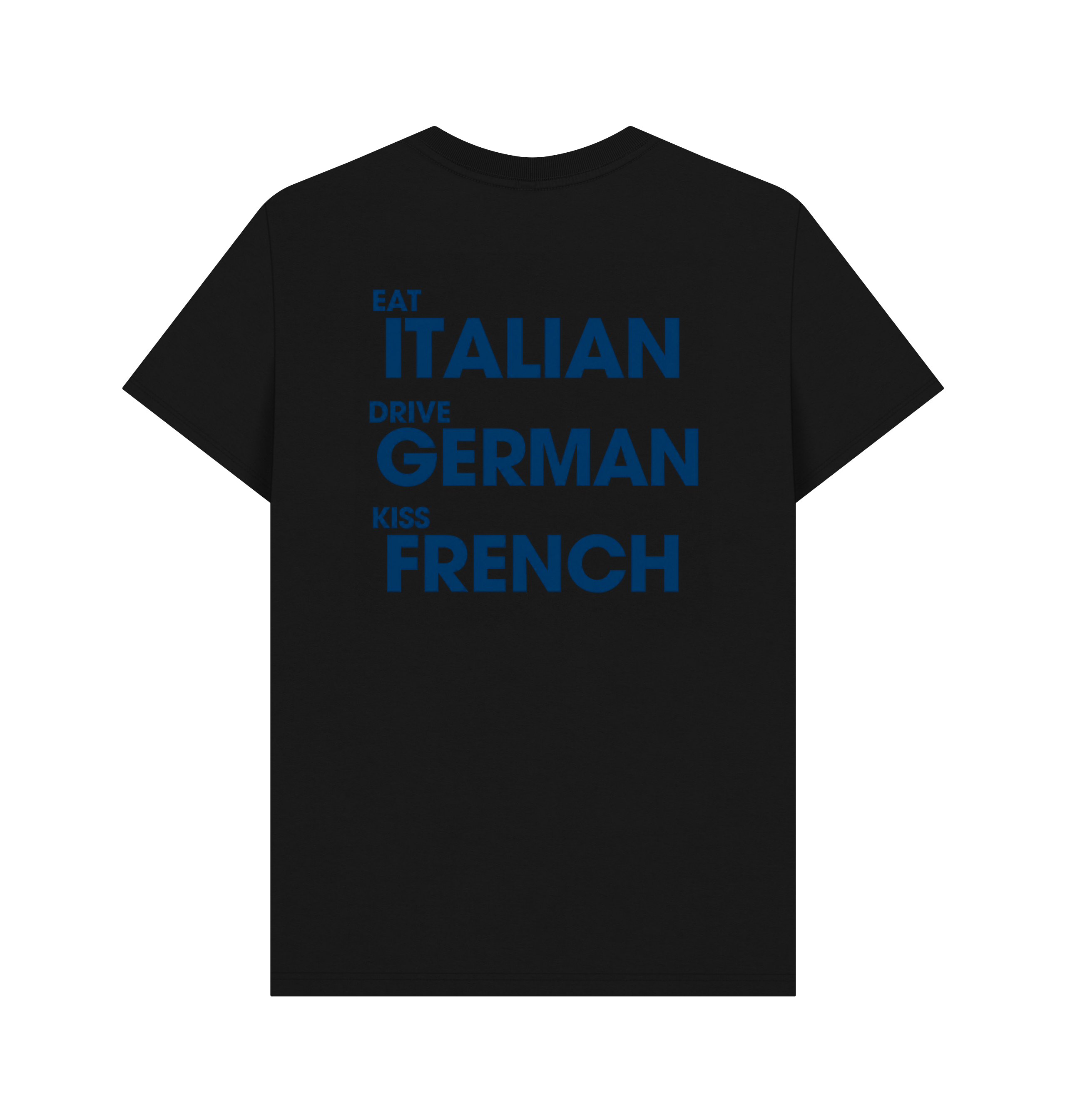 Black Printed T-shirt Back