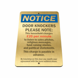 B153 Door Knockers Funny Metal Aluminium Sign Plaque House Office