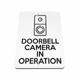 B184 DOORBELL CAMERA IN OPERATION Metal Aluminium Metal Plaque Sign