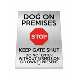 B237 PLEASE DROP PARCELS OVER FENCE Metal Aluminium Composite Plaque Sign Gate