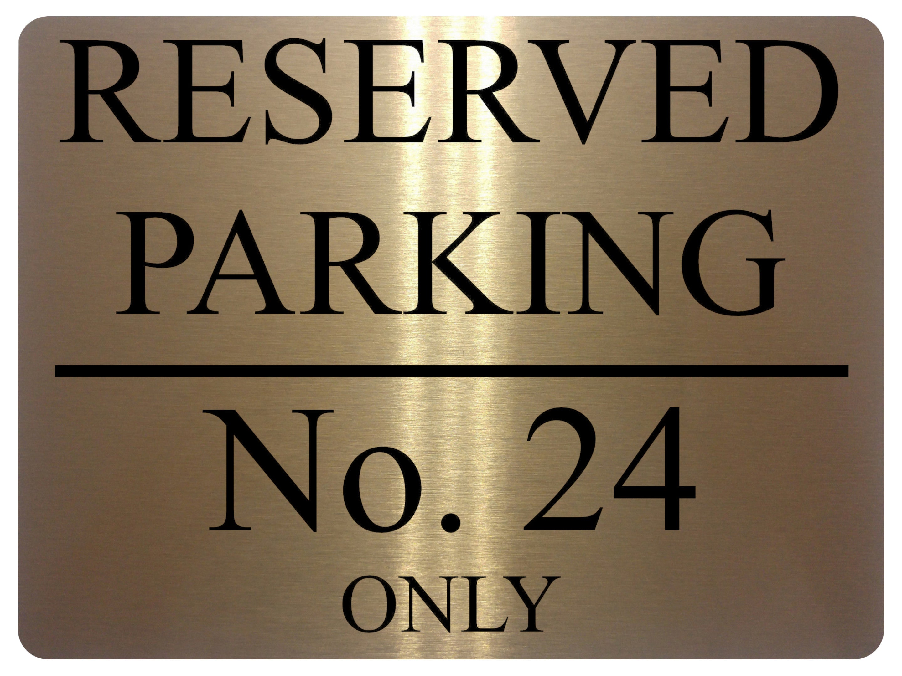 UV154 Custom Personalised RESERVED PARKING Metal Aluminium Plaque Sign A4 Size