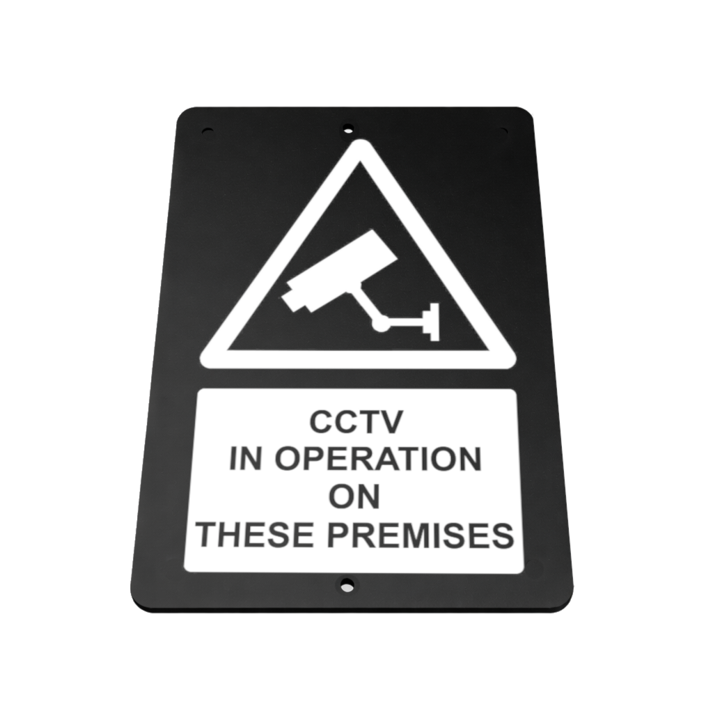 B039 CCTV IN OPERATION ON THESE PREMISES Safety Aluminium Composite Plaque Sign