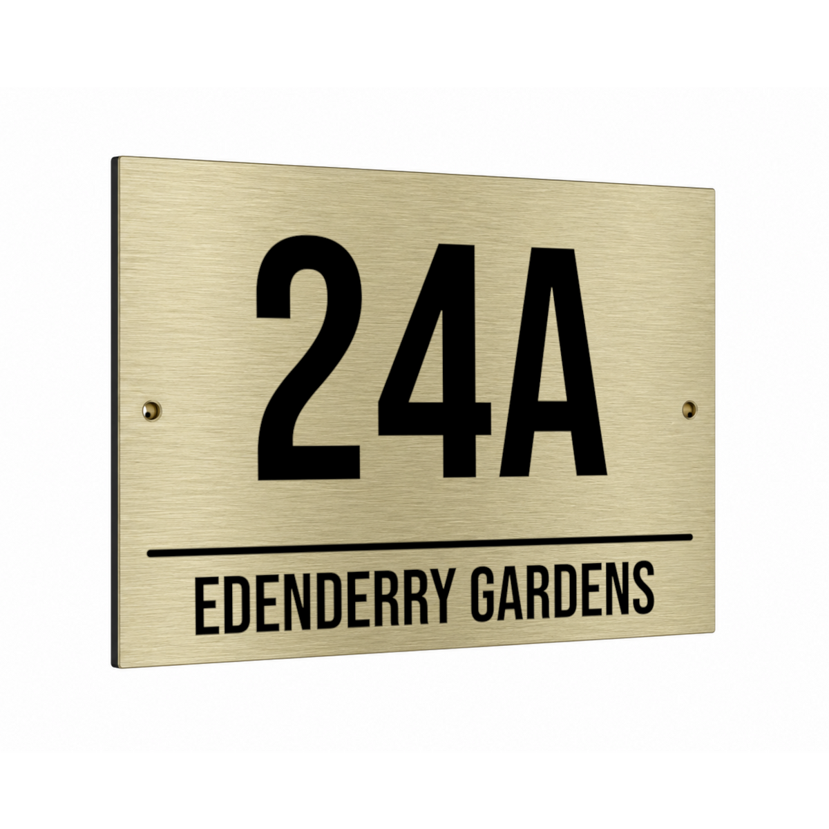 B258 Custom Personalised Address Metal Aluminium Plaque Sign Door House Gate